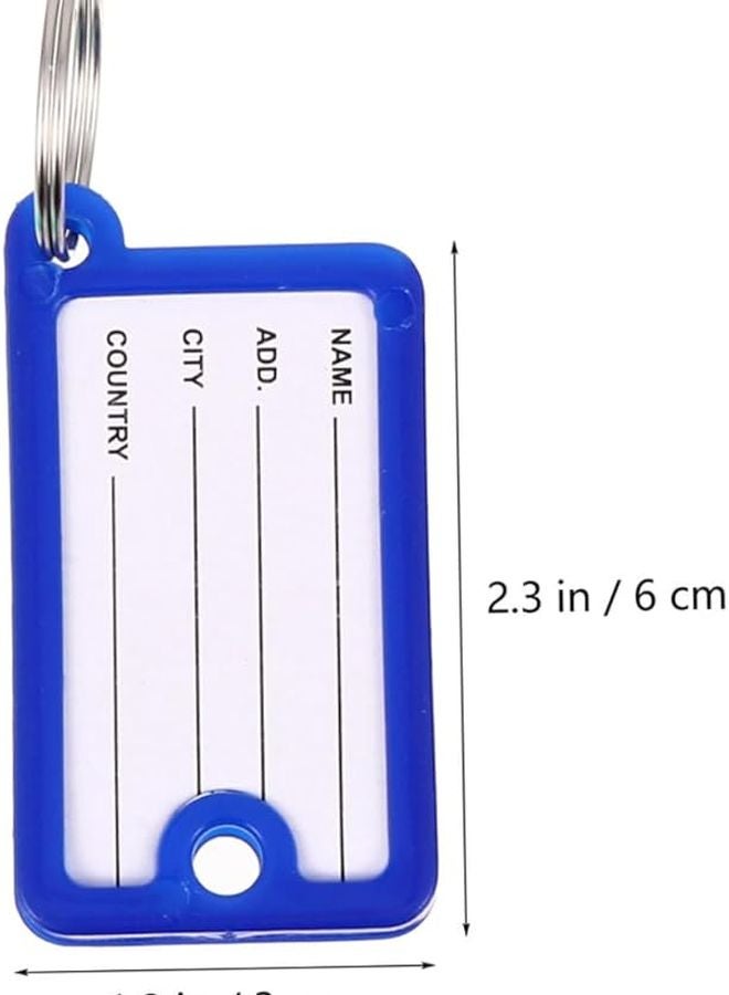 Gadpiparty 40Pcs Colorful Key Tags Portable Labeling System for Luggage Keys and Travel Accessories - Image 2